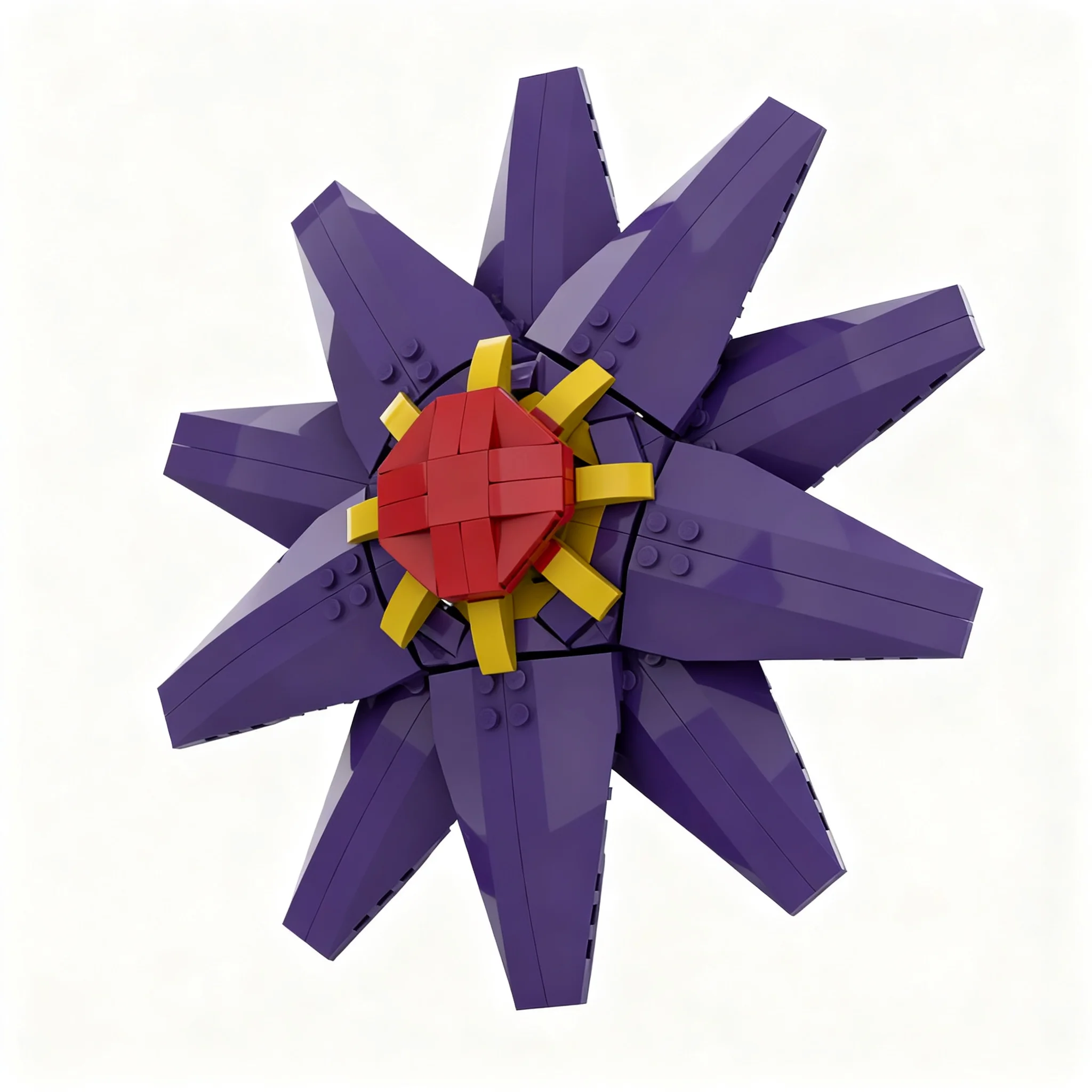 321pcs MOC Pet Anime #121 Starmie Model Building Blocks Toys Birthday DIY Display Creative Art Collection Brick Craft Assemble
