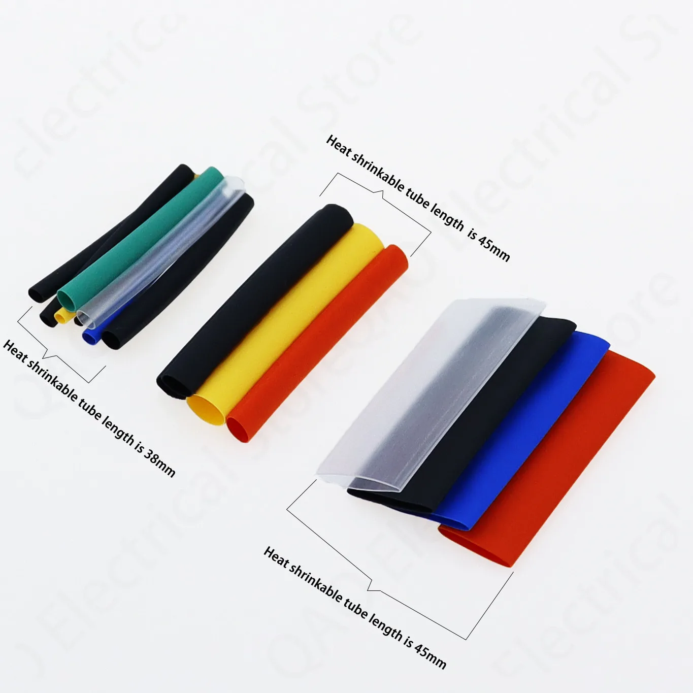 580pcs   Wrap Wire Cable Insulated Polyolefin Heat Shrink Tube Ratio Tubing Insulation Shrinkable Tubes