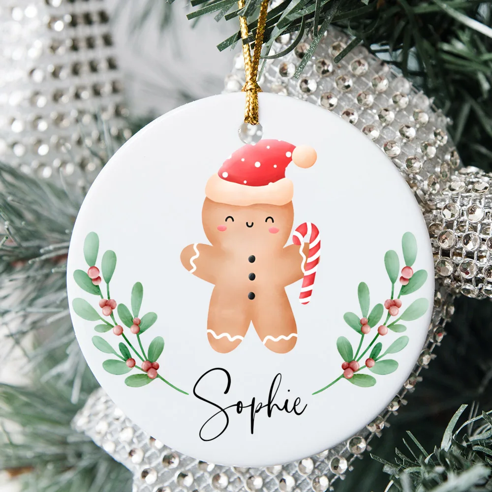 Babys Xmas Ornament 2025 Babys First Christmas Reindeer Ornament for Baby with Name and Date Personalized Baby's 1st Gift