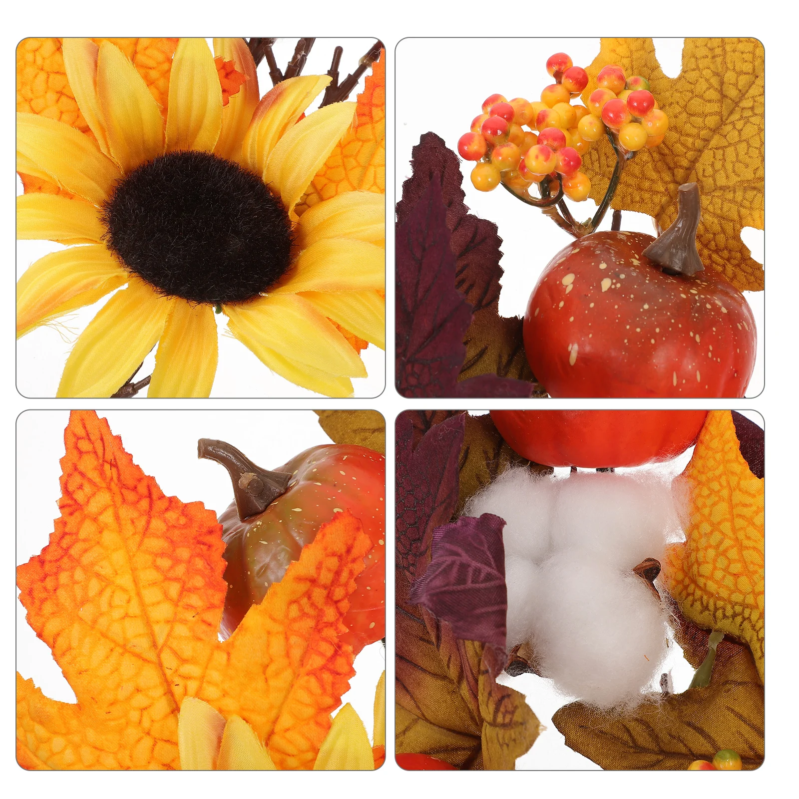

Simulation Pumpkin Decoration Fall Decorations for Home Autumn Harvest Maple Thanksgiving Foam Front Door