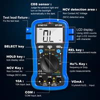 HP-39K Anti-Burn Smart Digital Multimeter 9999 Counts High Precision Large Screen Mini Pocket Size for Home Repair Electrician
