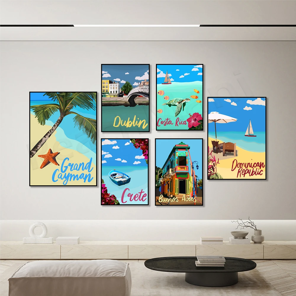 Grand Cayman Caribbean, Manchester England, Norwegian Fjords, Costa Rica, Crawley Perth, Netherlands, Crete, Greece travel poste