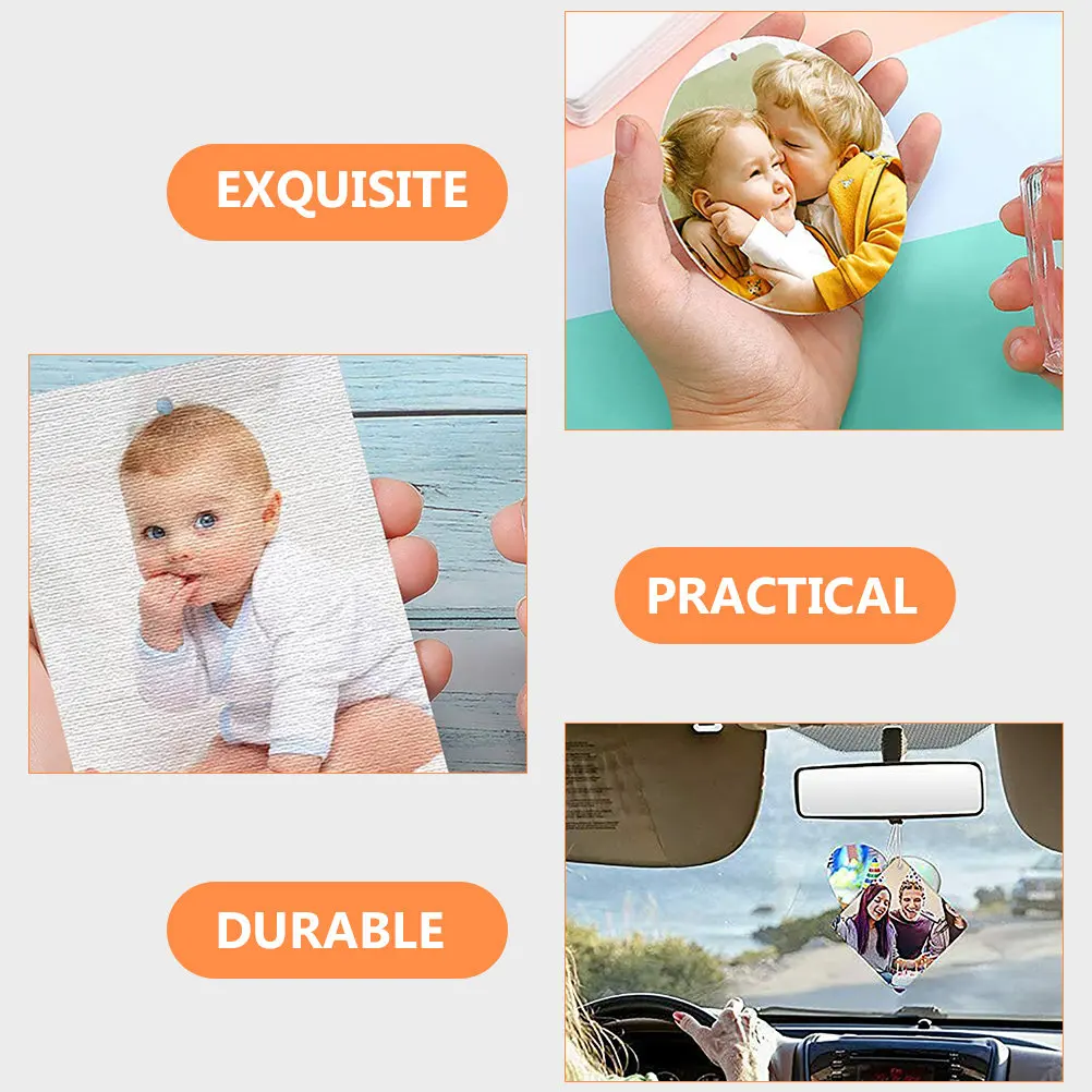 1Set Blank Sublimation Felt Air Freshener Sheets DIY Car Home Decor Aromatherapy Diffuser Replacement Scented Hanging Craft