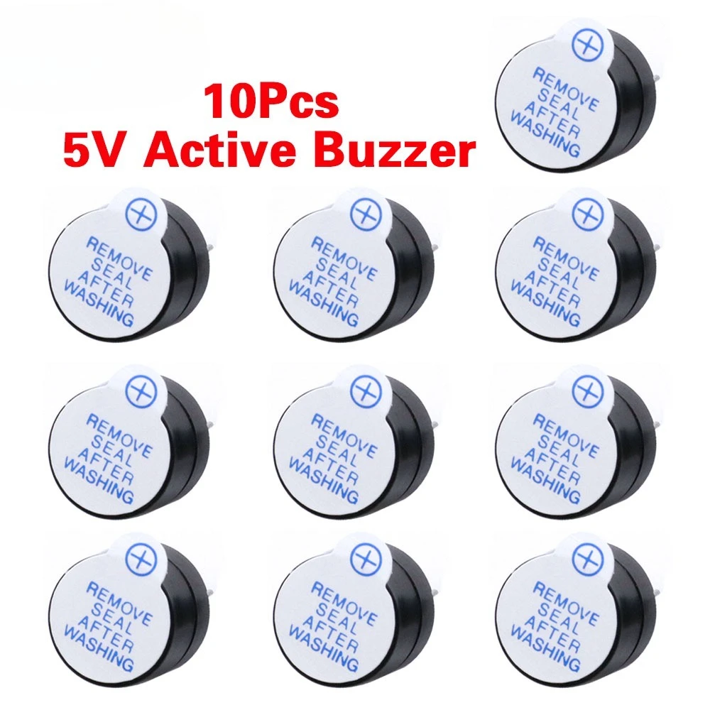 10PCS Active Buzzer 3V/5V/12V/16R TMB12A03 TMB12A05 TMB12A12 Magnetic Long Continous Beep Tone 12095 12*9.5mm Mini Plug Speaker