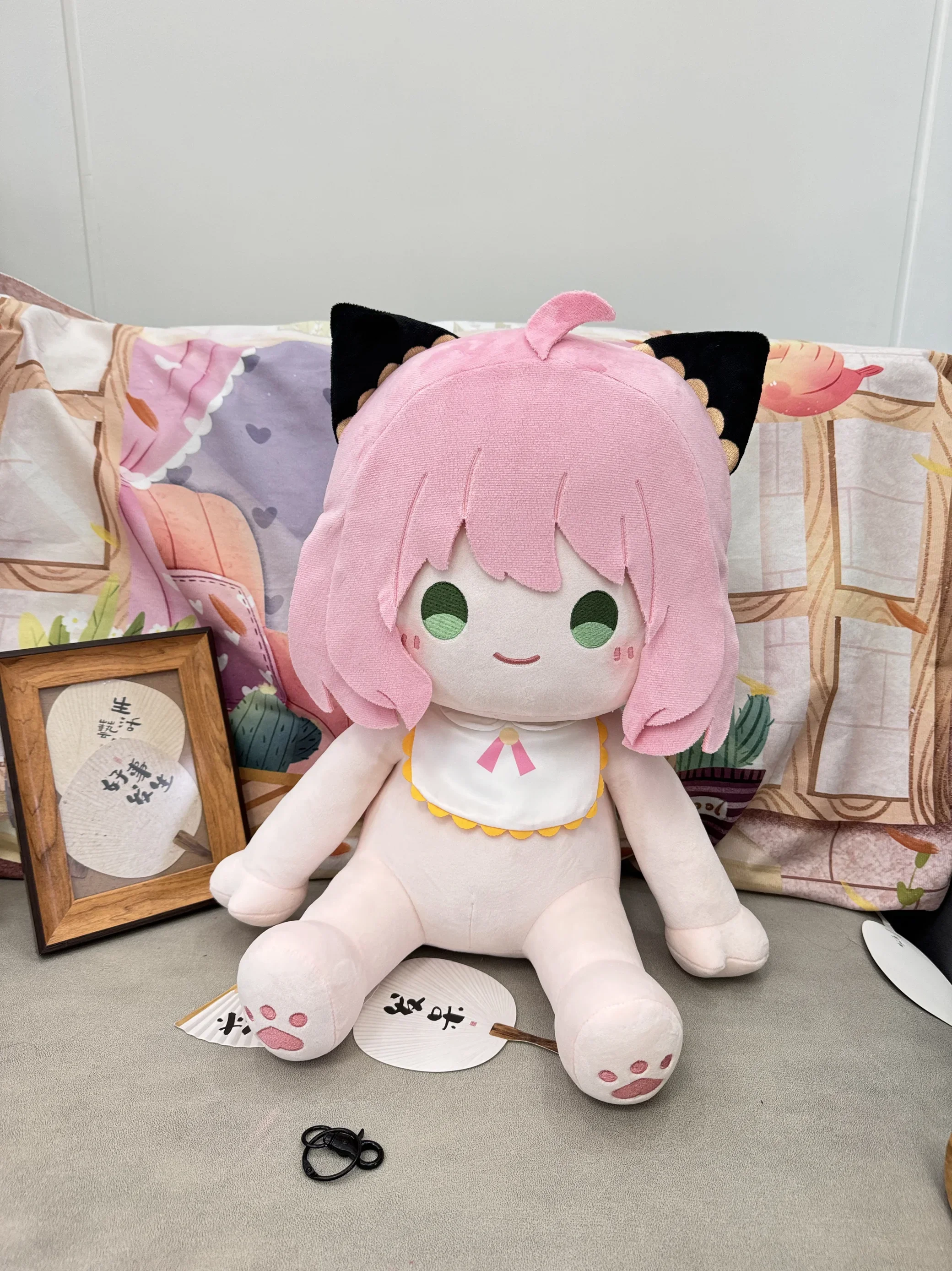 40cm Anime Girl Anya Forger Attributes Plush Doll Body Cartoon Dress Up Cotton Stuffed Plushie Pillow Cosplay Toys Gift