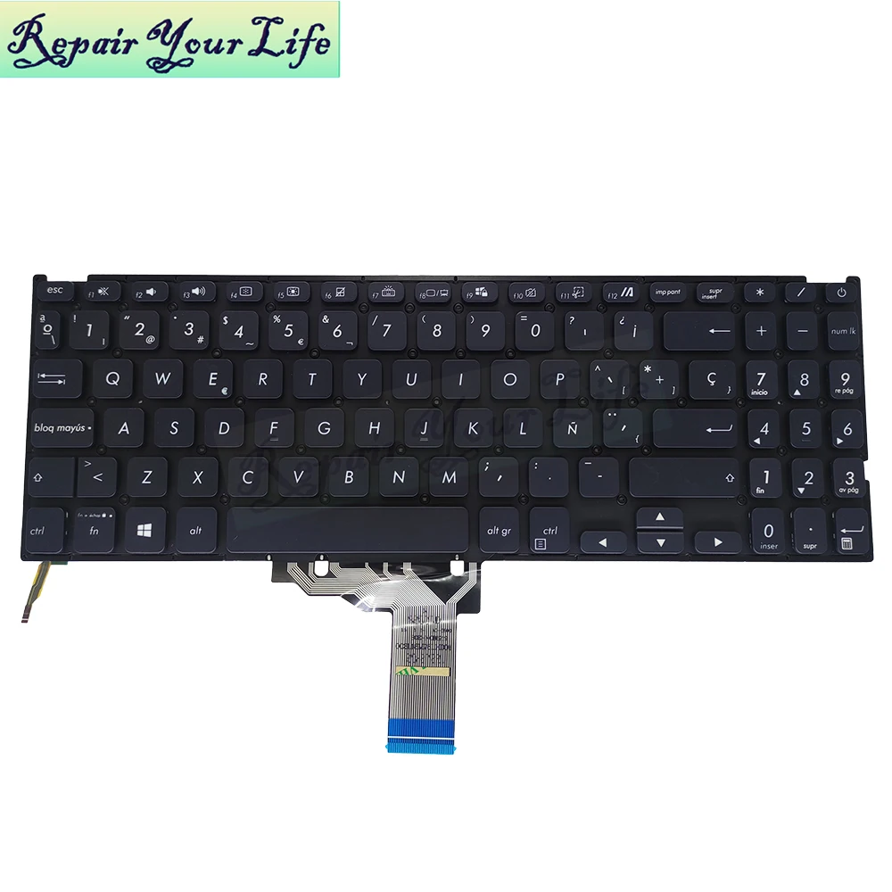 

Latin/Spanish Backlight keyboard for ASUS VivoBook X509UJ X509FAC X509F X509DJ X509UA X509UB X509JB X509JP Backlit Keyboard New