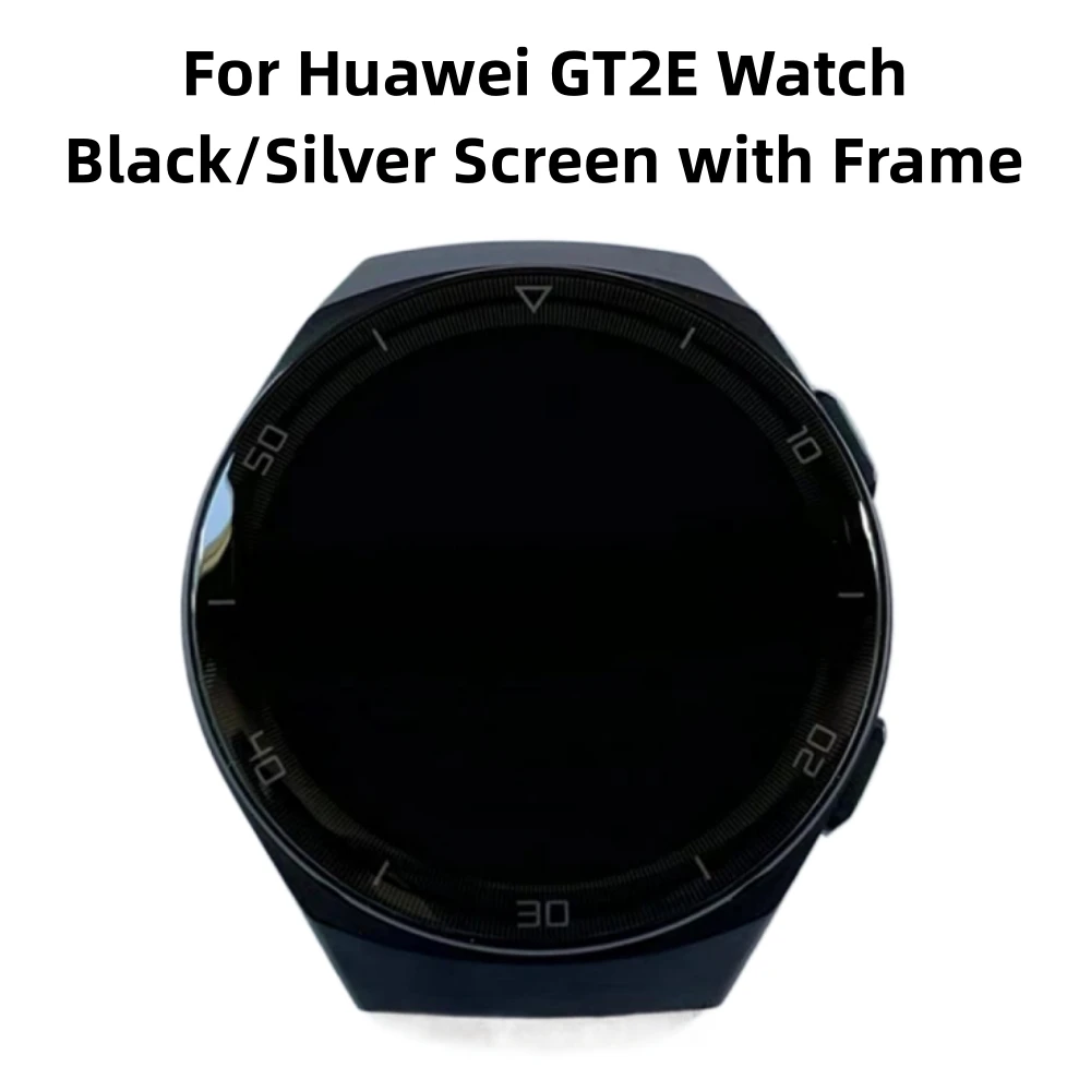 For Huawei GT2E Watch Black/Silver Screen with Frame Watch Accessories Repair Replacement Parts Watch Screen with Frame