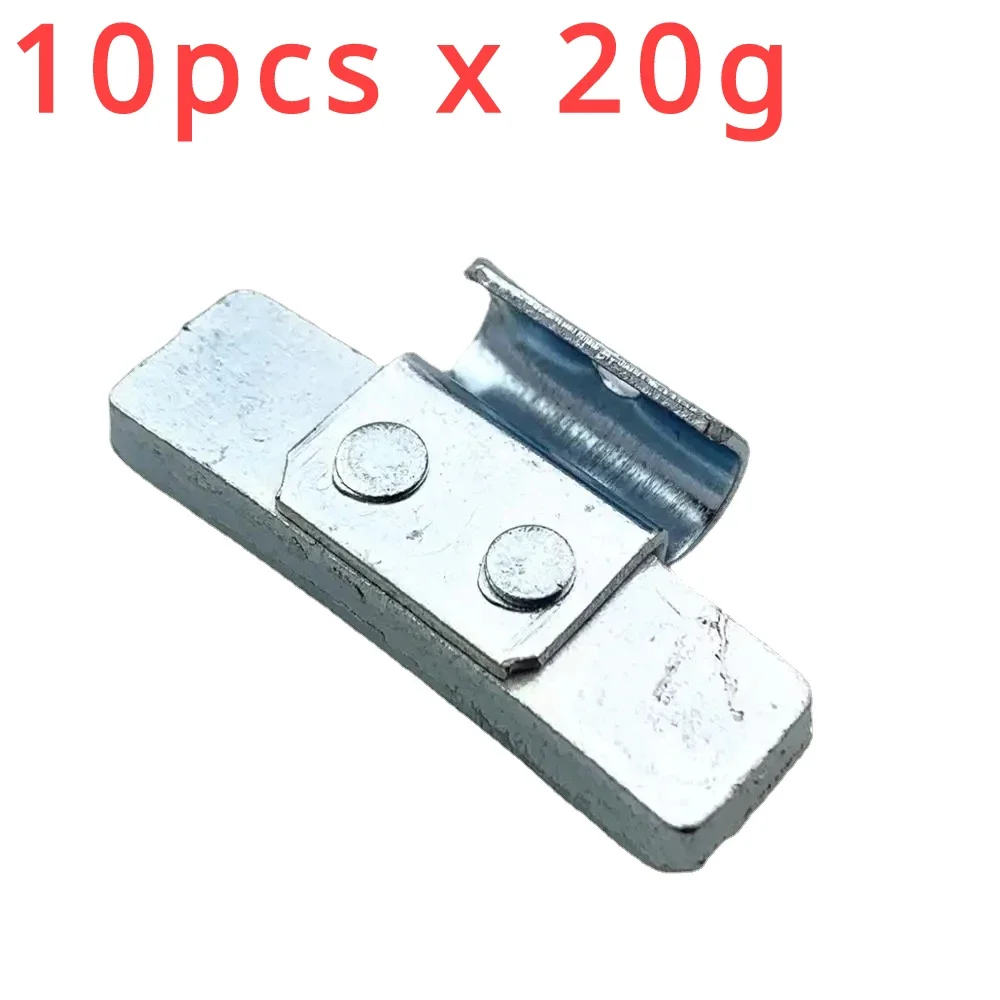 

10 шт. x 25 г для автомобильных шин, алюминиевый сплав, железное стальное кольцо, карабин, ремонт шин, динамический баланс, деталь