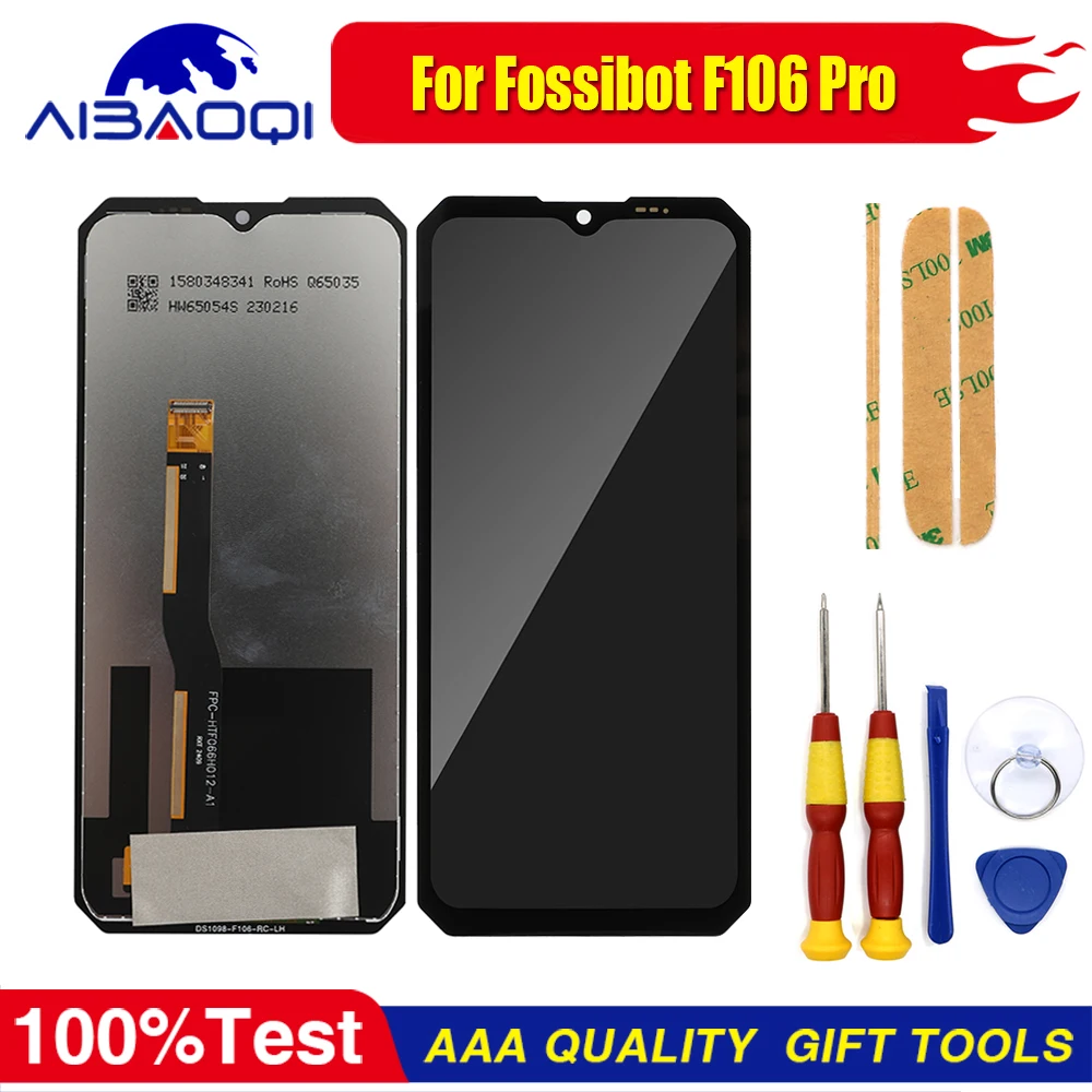 New Original Touch Display For Fossibot F106 Pro Phone Screen LCD Replacement Parts + Disassemble Tool