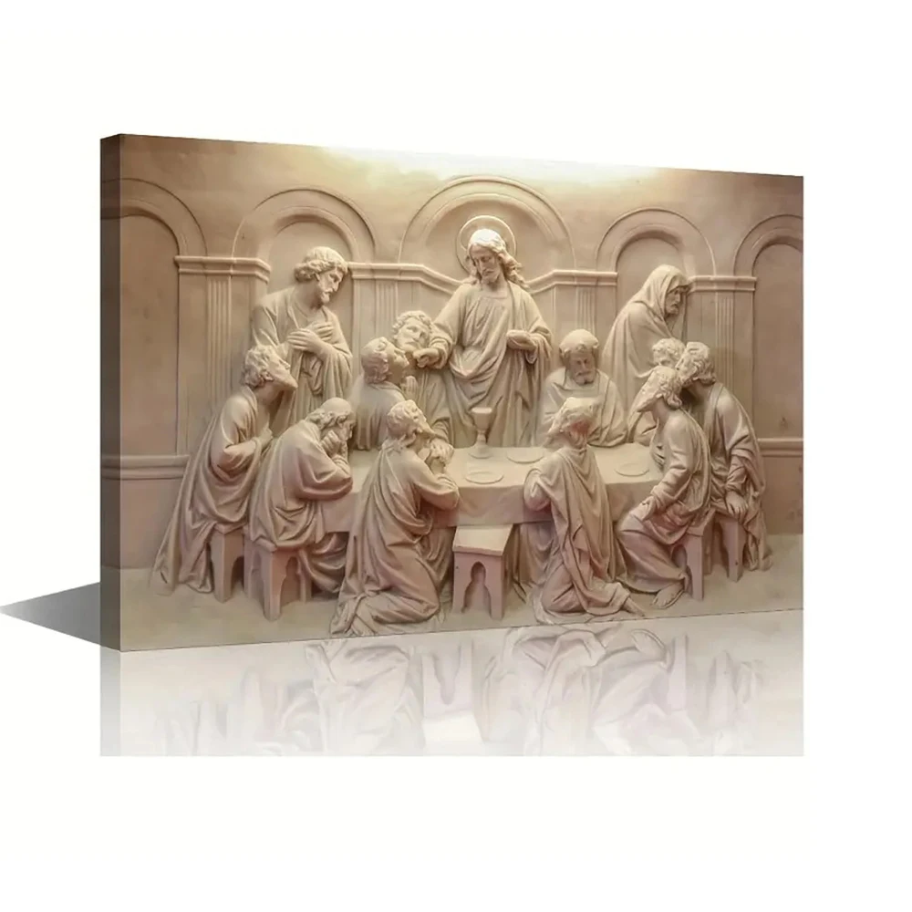 

The Last Supper Dinner Posters and Prints Jesus Christ Canvas Paintings Religious Wall Art Pictures For Living Room Home Decor