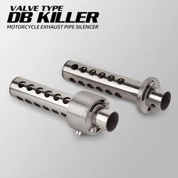 Universal Motorcycle Exhaust DB Killer Muffler 48mm Insert Baffle Valve Type DB Killer Stainless Steel For 51MM Muffler