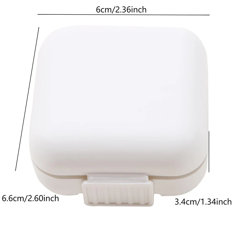 Portable Desktop Sealed Medicine Storage Box With Lid Divided Mini Multifunctional Storage Box For Jewelry Rings Earrings