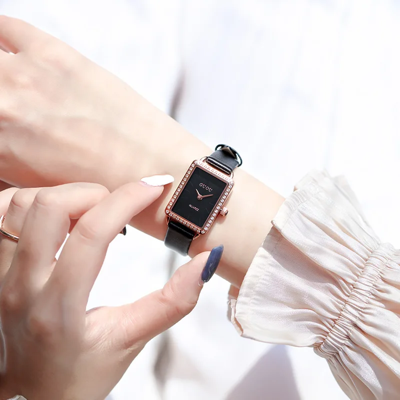 Luxury Brand Fashion Watch for Women Rectangle Ladies Quartz Wristwatch Stainless Steel Waterproof Dress Watches Female Clock