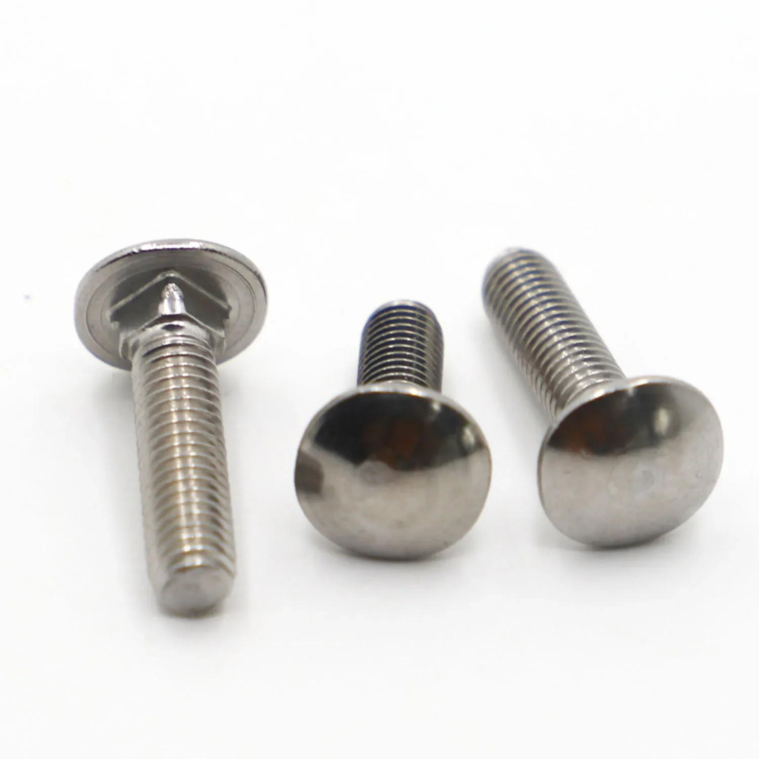 1-10pcs GB12 DIN603 304 Stainless Steel Truss Round Head Square Neck Carriage Screw Coach Bolt M4 M5 M6 M8 M10 M12