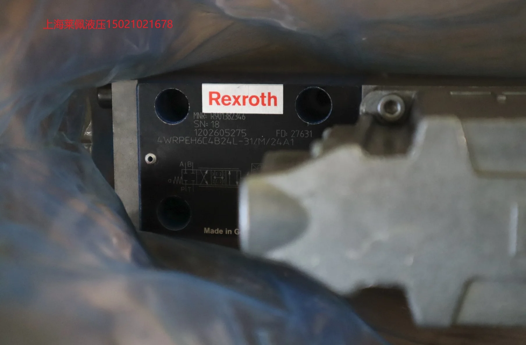 R901382346 4WRPEH6C4B24L-30/M/24A1 German Rexroth REXROTH Servo Valve