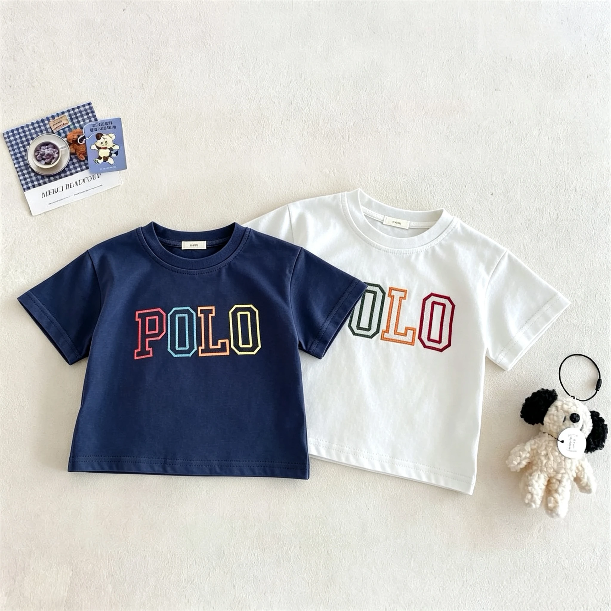 Summer Clothes New Style Children's Short Sleeve T-shirt Simple Fashion Versatile Kids Crewneck Tees Tops Casual Loose Tshirts