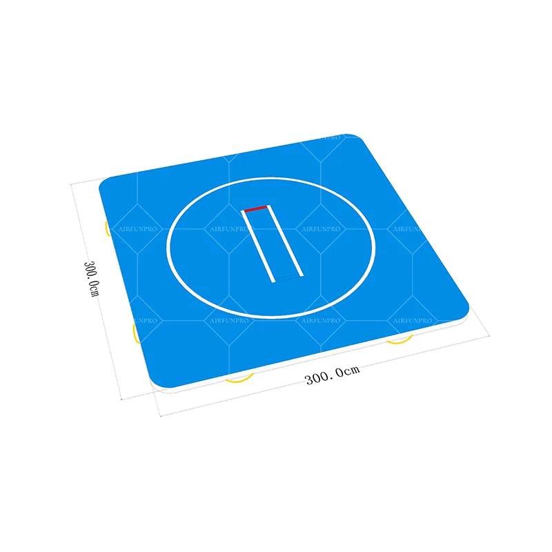 

OEM Inflatable Wrestling PVC Jitsu Training Mat Foldable Anti Slip MMA Grappling Mat For Home Gym 3x3m Wrestling Mat