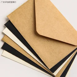 HEYEJET 20pcs/lot Black White Kraft Paper Envelopes Vintage European Style Envelope for Business Card Invitation Back To School