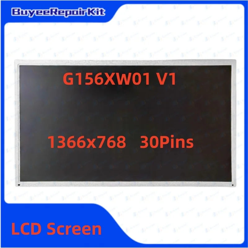 

Original Used 15.6 Inch G156XW01 V101 LCD Screen Matrix Panel 1366×768 30pins 100% Tested Works Well