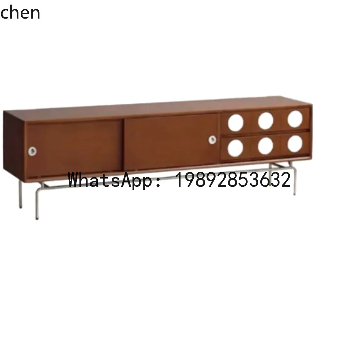 

A1 Solid Wood Home Living Room, Antique Style Wall-Mounted Retro Storage Cabinet, Small Apartment Storage Floor Cabinet