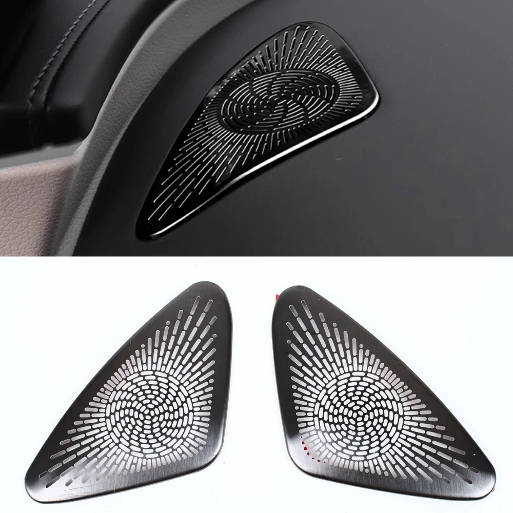 For Mercedes-Benz E-Class W214 2023 2024 Car Audio Speaker Cover Loudspeaker Pad Trim Frame Stick Stainless Interior Accessories