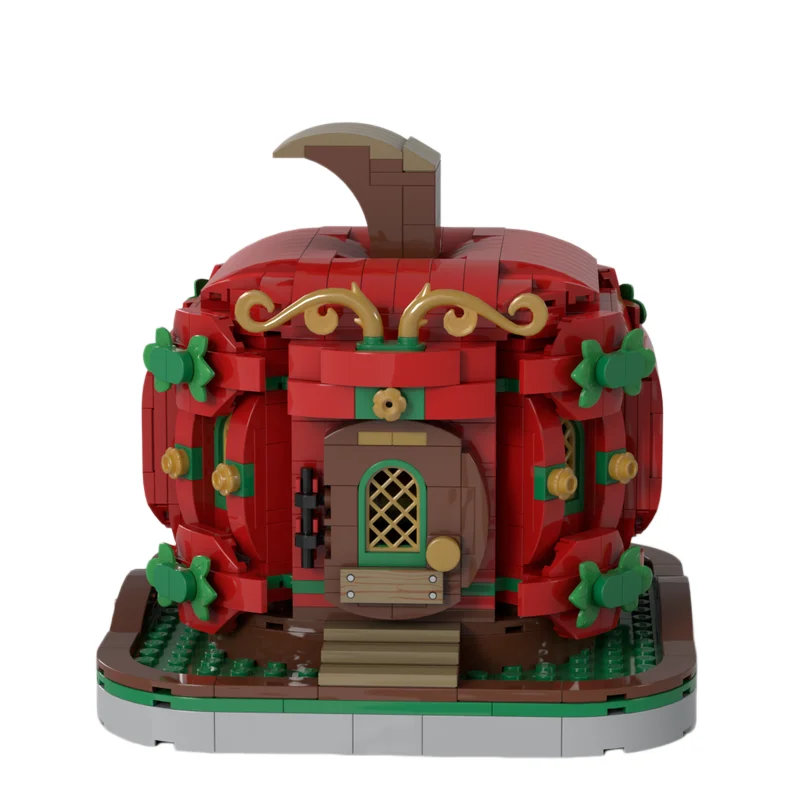 

MOC Medieval House Series Model - Small Particle Building Blocks Toy Set with 860 Pieces - Suitable for All Enthusiasts - Deskto
