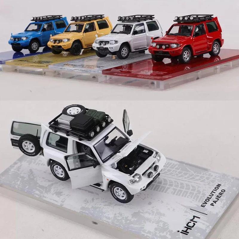 1:64 Scale Pajero EVO V5 Simulation Alloy Car Model Static Display Collectible Toy Gift Souvenir Decoration