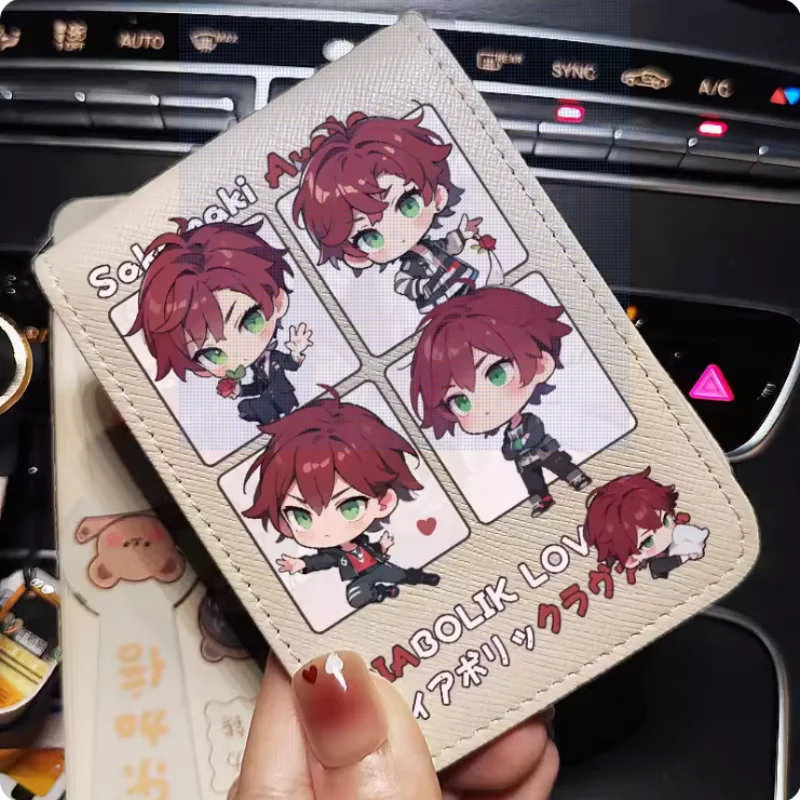 

Anime DIABOLIK LOVERS Sakamaki Ayato Wallet Fold Bag Multi Card Coin Pocket Photoes Holder Fashion Kids Wallets Gift