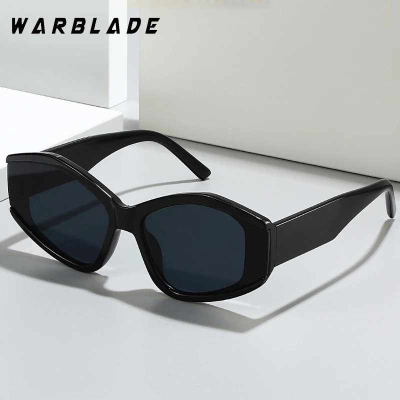 

Y2K Trendy Irregular Cat Eye Women's Sunglasses Big Frame Luxury Brand Design Men Sunglass Driving Sports Eyewear UV400 Lentes