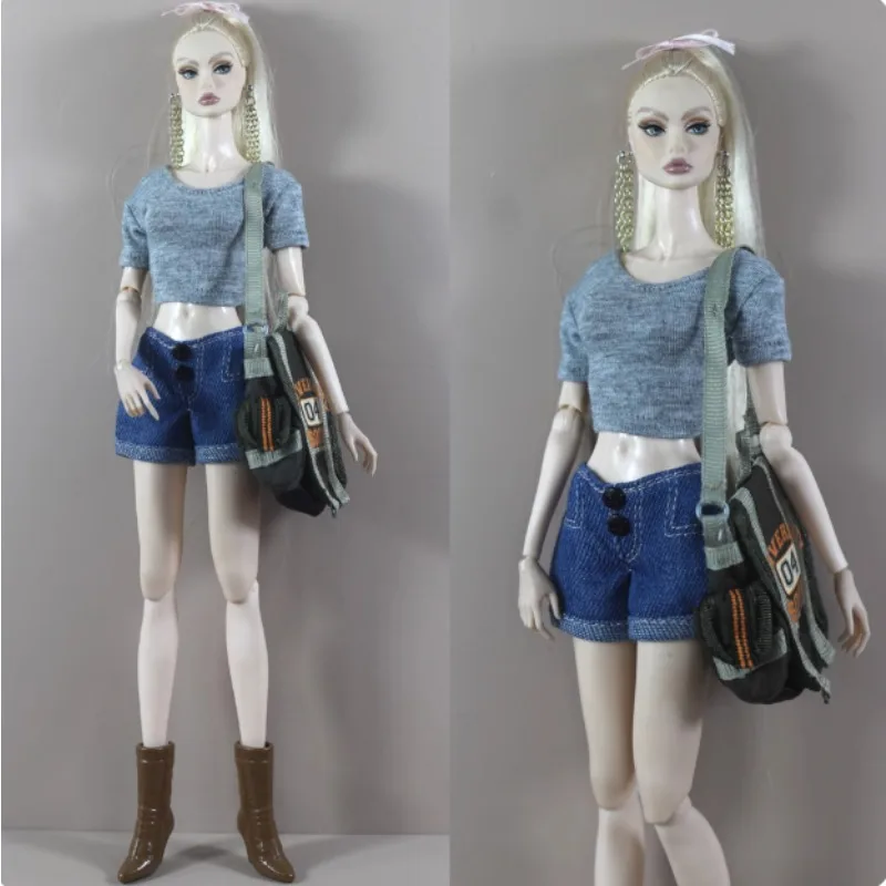 Lx1146 linda camiseta tops saias calças ternos roupas presentes para suas bonecas 1/6 babi xinyi fr fr2 mizi mengfan