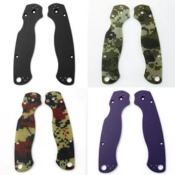 4 Patterns Custom G10 Grip Handles Scale For Spyderco C81 Paramilitary2 Para2 Knife Camouflage DIY Making Accessories Parts