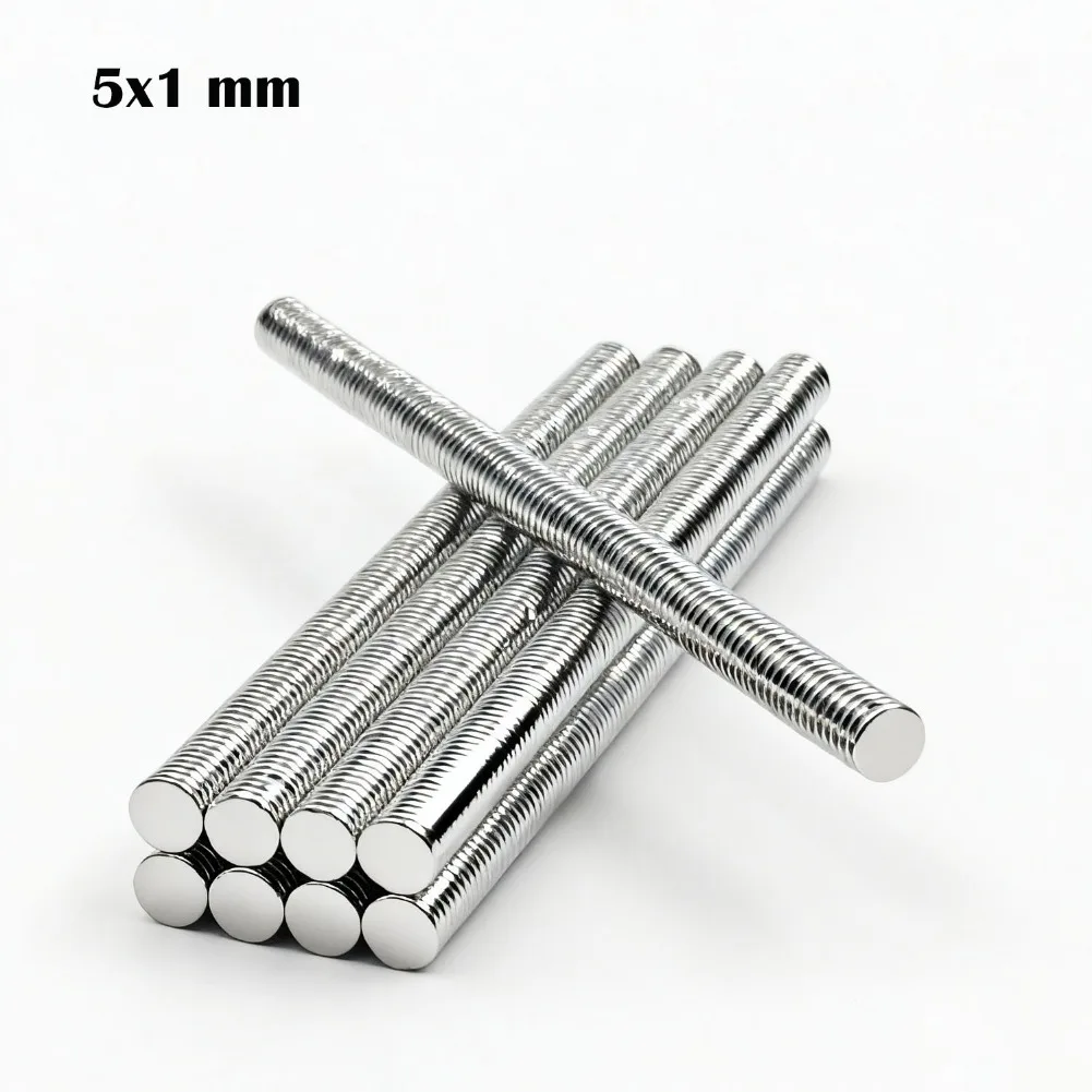 

100-500 Pcs 5X1mm Super Strong Round Magnet Powerful Neodymium Permanent NdFeB Magnet Disc Magnets Imans Magnetic Strong Magnet
