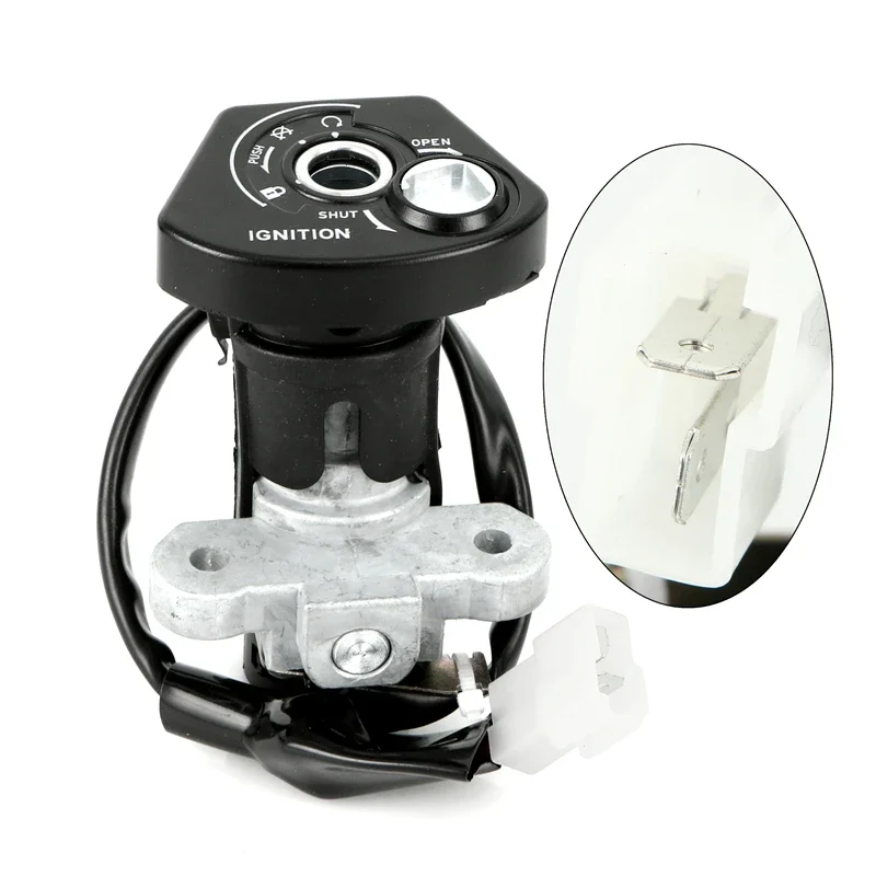 

Motorcycle Ignition Switch Helmet Steering Seat Lock Fuel Cap Set For Yamaha YZF R15 YZF155 2019-2021