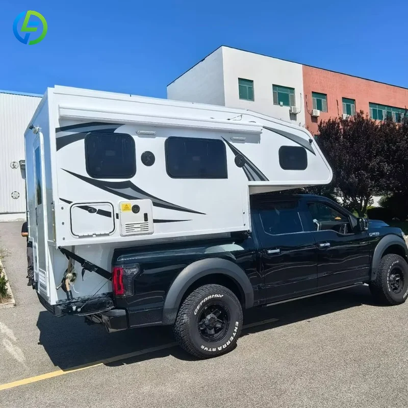 Hard Top Fiberglass Truck Camper Direct Mount on Pickup Truck Bed Custom Size for All Pickup Models Luxury Camping Camper