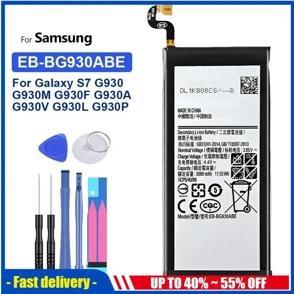 EB-BG930ABE Mobile Phone Batteries For Samsung Galaxy S7 SM-G930 G930A G930K G930F G930FD G930R6 G930T G930W8 Portable Battery