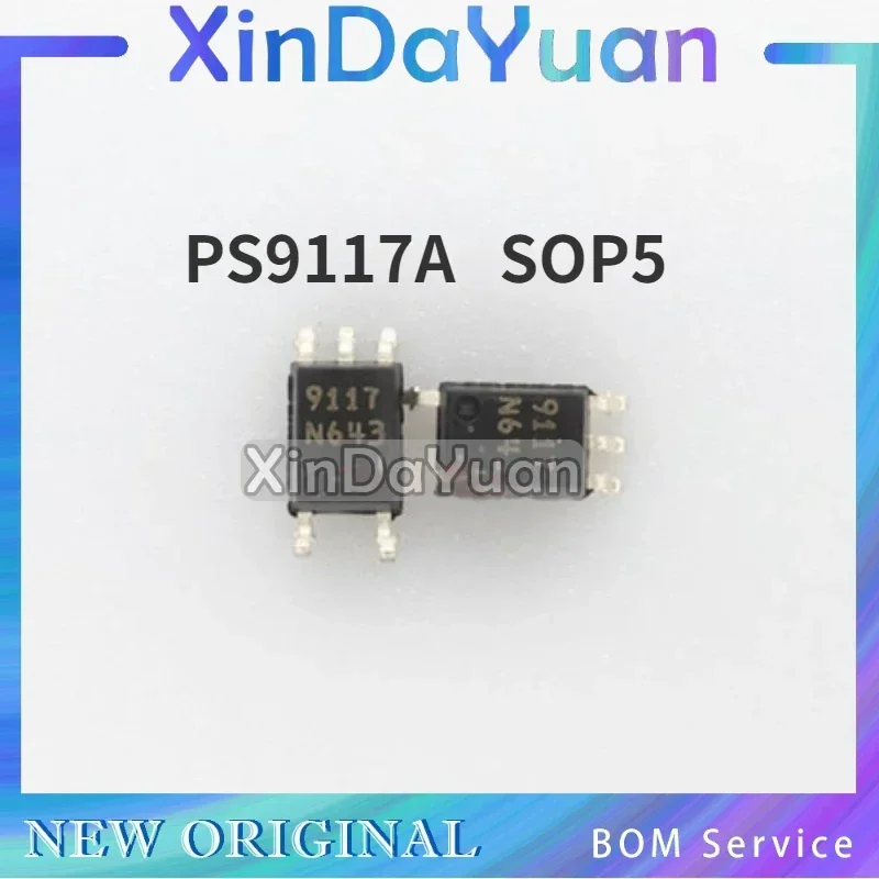 10 pcs PS9117 PS9117A SOP-5 Photoelectric Coupler 10M High-speed Photoelectric Optocoupler