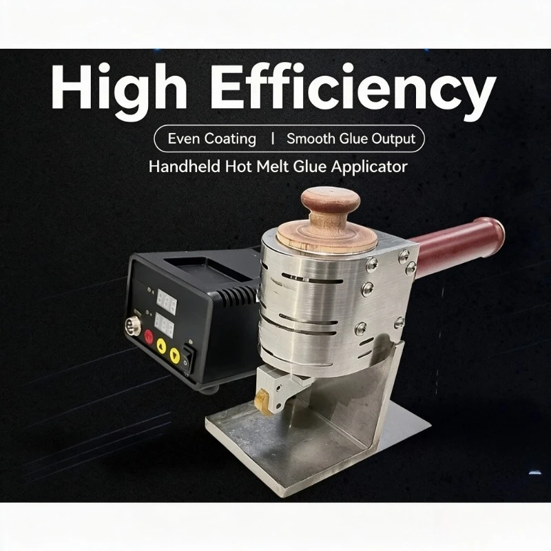 Portable Double Sided Hot Melt Glue Roller Machine Hand Push Glue Coater for Album Carton Leather