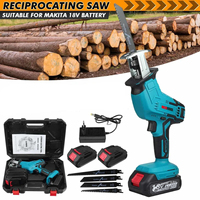 for makita Cordless Reciprocating Saw 18V Adjustable Speed Chainsaw Wood Metal PVC Pipe Cutting Reciprocating Saw Power Tool