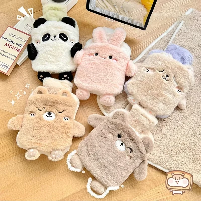Plüsch Wärmflasche Kawaii Winter Warm Wärmbeutel für Periodenschmerzen Handwärmer Mädchen Hand Füße Warmwasser Heizkissen