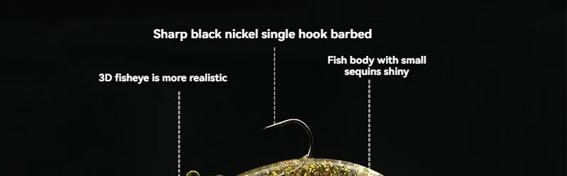 5Pcs Blei Kopf Haken Angeln Locken Set 22g 12,5 cm Künstliche Silikon Swimbaits Weiche Würmer Made Bionic köder Sinkende Gefälschte Köder – Detail 3