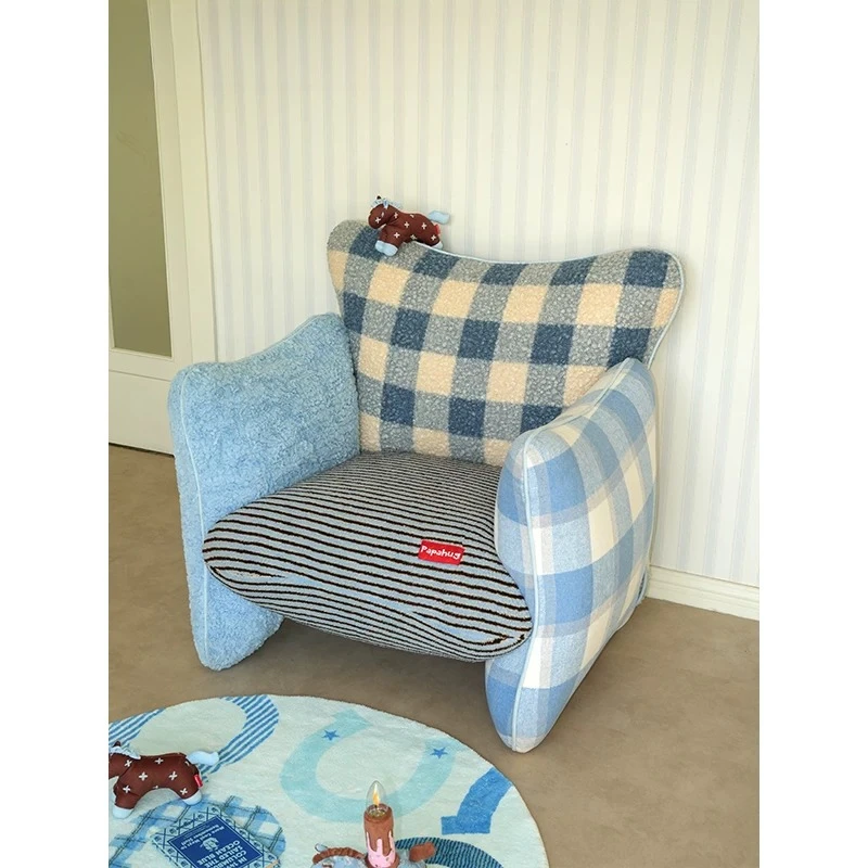 Living room cute sofa balcony leisure chair bedroom recliner lazy sofa chair
