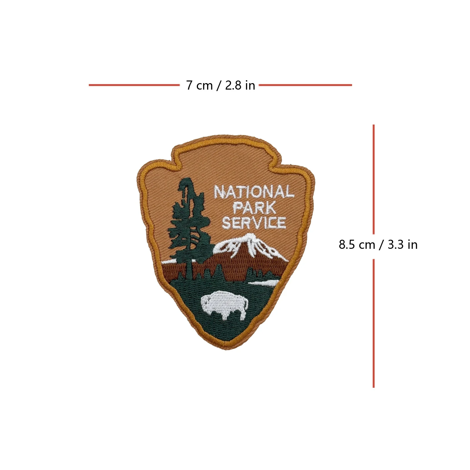 National Park Service Bestickter Patch für Moral, Taktischer Klettverschluss für Rucksäcke, Taschen, Militär – Detail 5