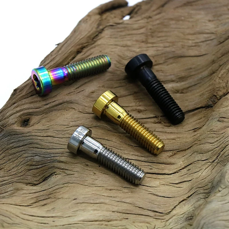 Bike Oil Brake TC4 Titanium Alloy Screw For SHIMANO XT M8000/9000/9020 Bicycle Accessories