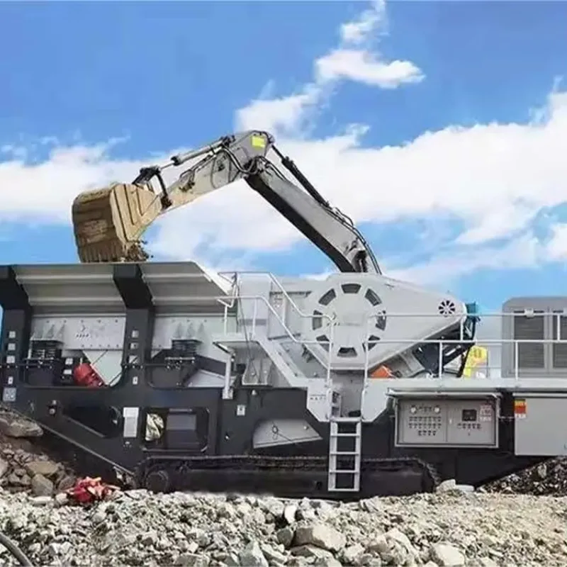 YG Mobile Crusher Machine Diesel Powered Mobile Crushing Plant for Stone Rock Crushing High Capacity Easy Operation