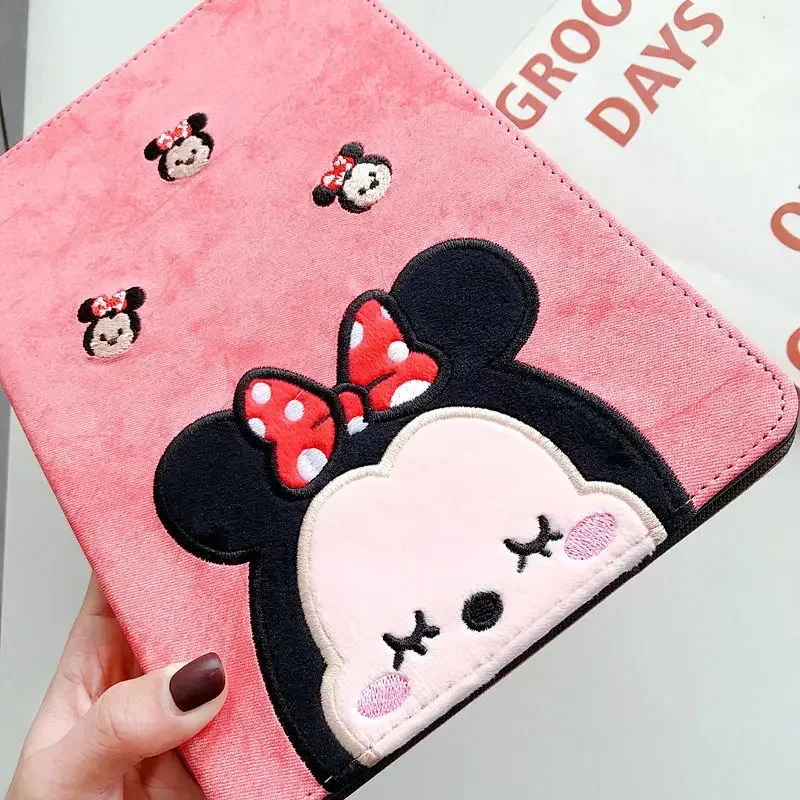 Cartoon Minnie Daisy Tablet Case For iPad Pro 2022 2018 11 Inch Mini 4 5 6 Air 4 5 6 9th 10th Gen Cute Silicone Protective Cover