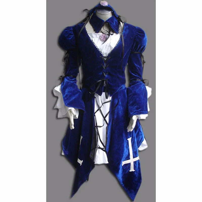 Ainclu Customize Free shipping Costume Rozen Maiden Anime Suigintou Halloween Cosplay For Kid Costume and Adult Costume