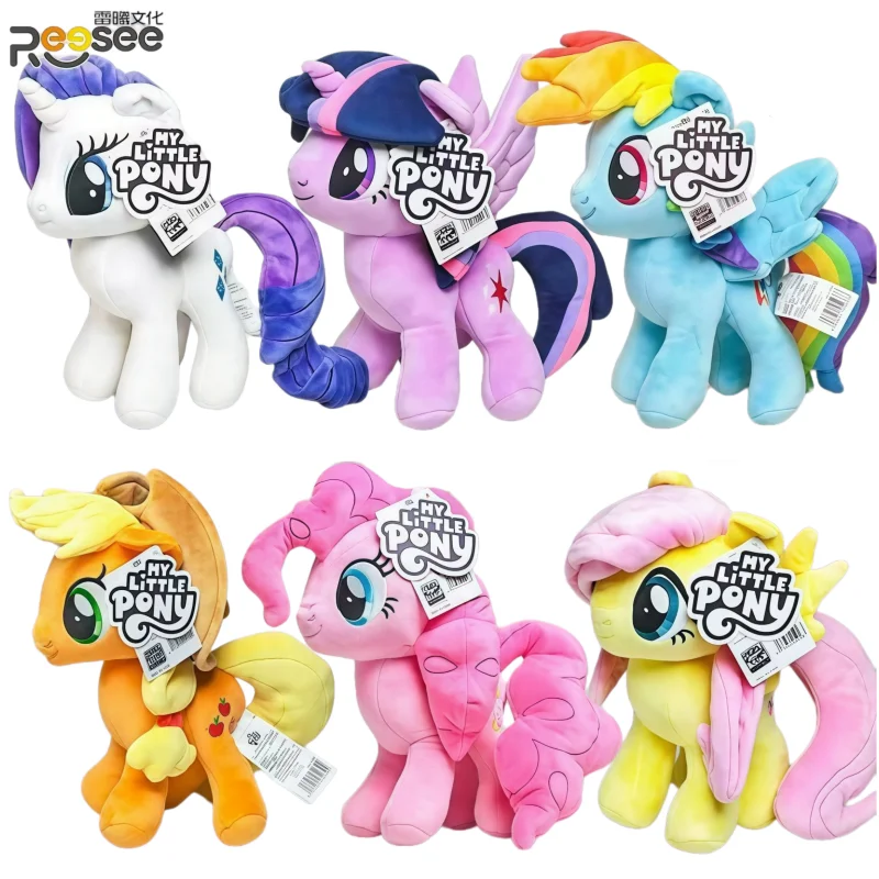 

Плюшевые куклы My Little Pony: Эпплджек, Рэйнбоу Дэш, Рарити, Флаттершай, Твайлайт Спаркл, Пинки Пай — милые мягкие игрушки из мультфильмов для девочек