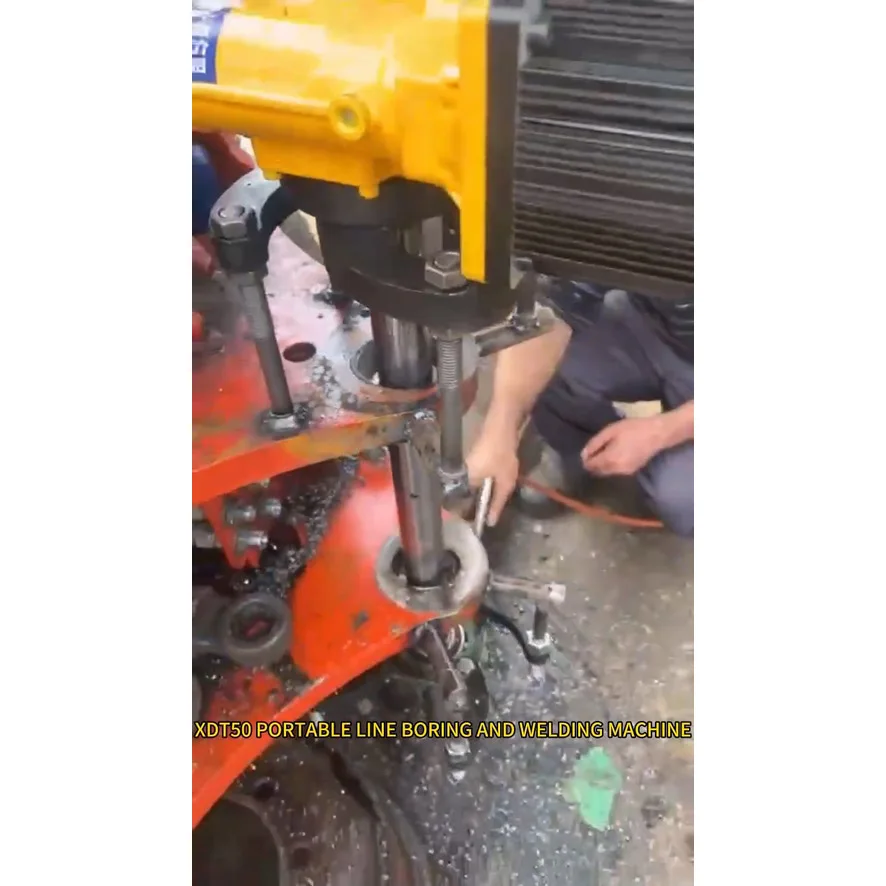 Strong Motivation ELECTRIC PORTABLE LINE BORING and BORE WELDING MACHINE with High-precision Boring Heads and Highpower Welding