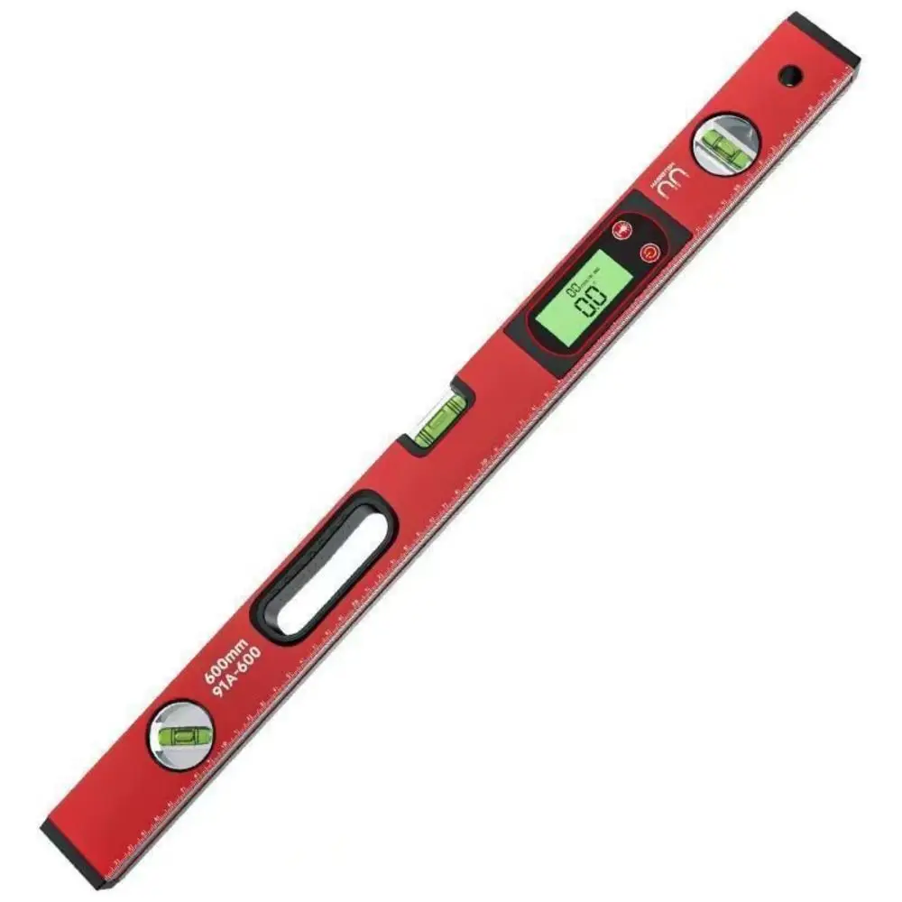 Aluminum Alloy Digital Level Ruler 0-90° Range 30/40/50/60/80/100cm Magnetic Angle Meter High Precision Bubble Level
