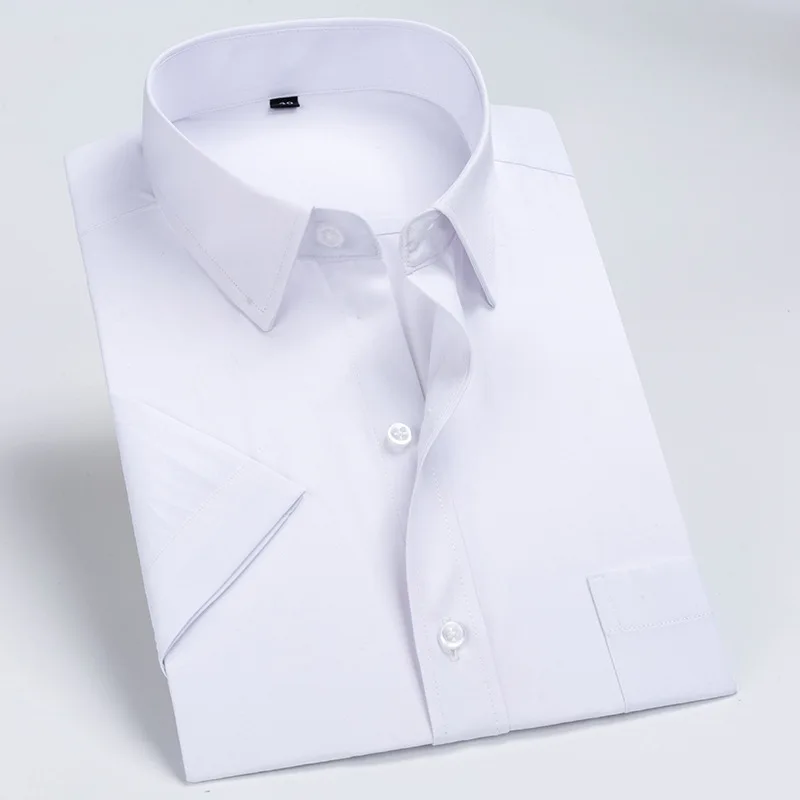 Men's Short-sleeved Business Professional Formal Wear Student Shirt Spot